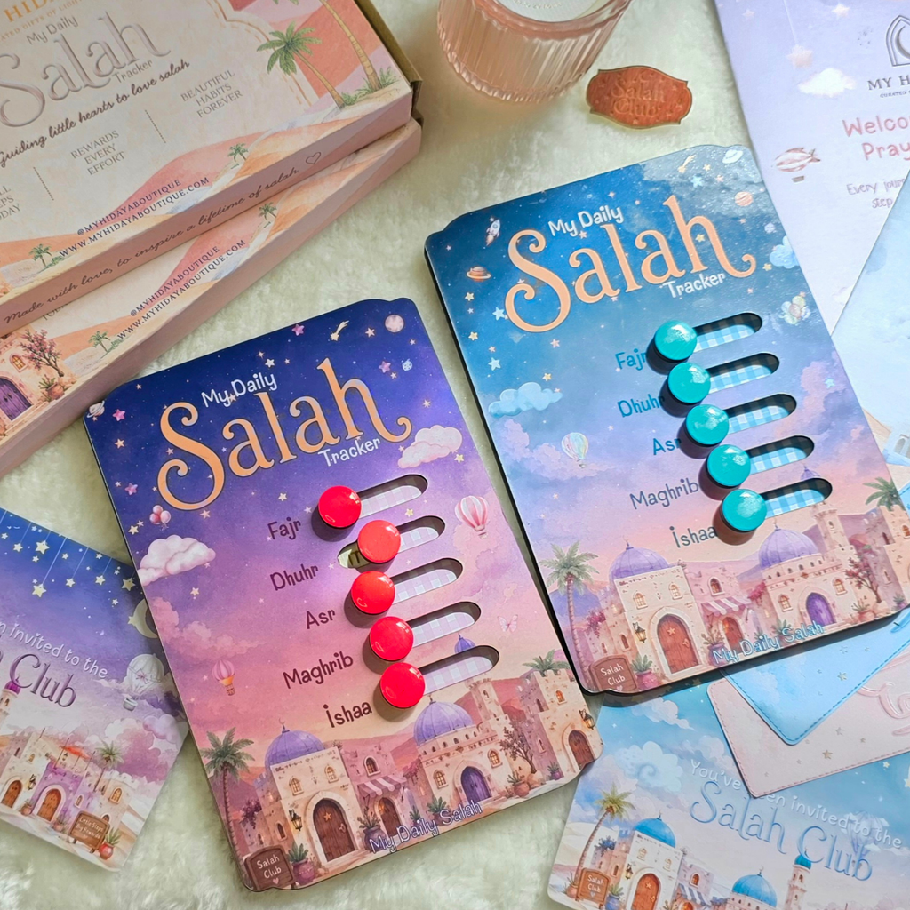 My Daily Salah Tracker Kit Dessert Pink