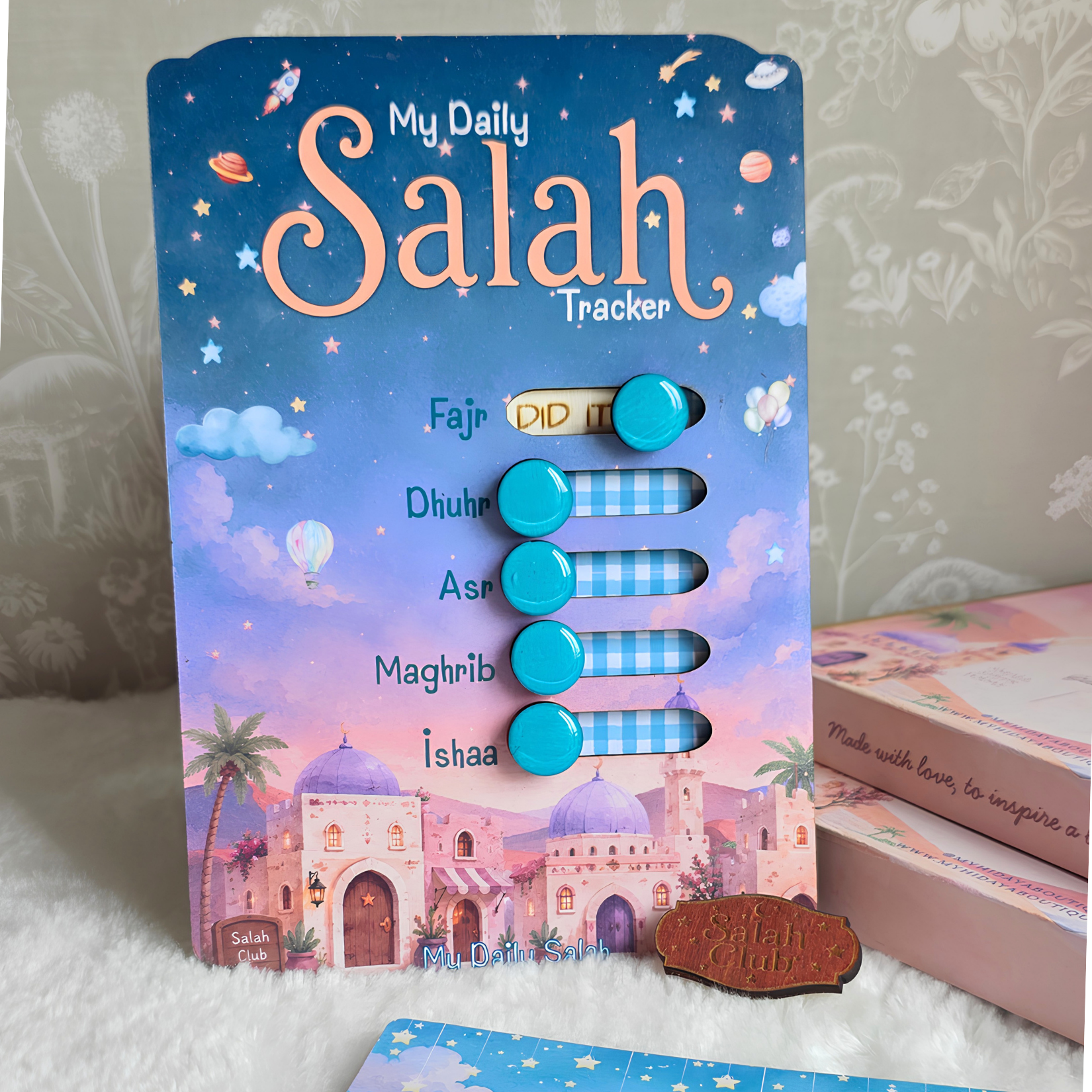 My Daily Salah Tracker Kit Dessert Blue